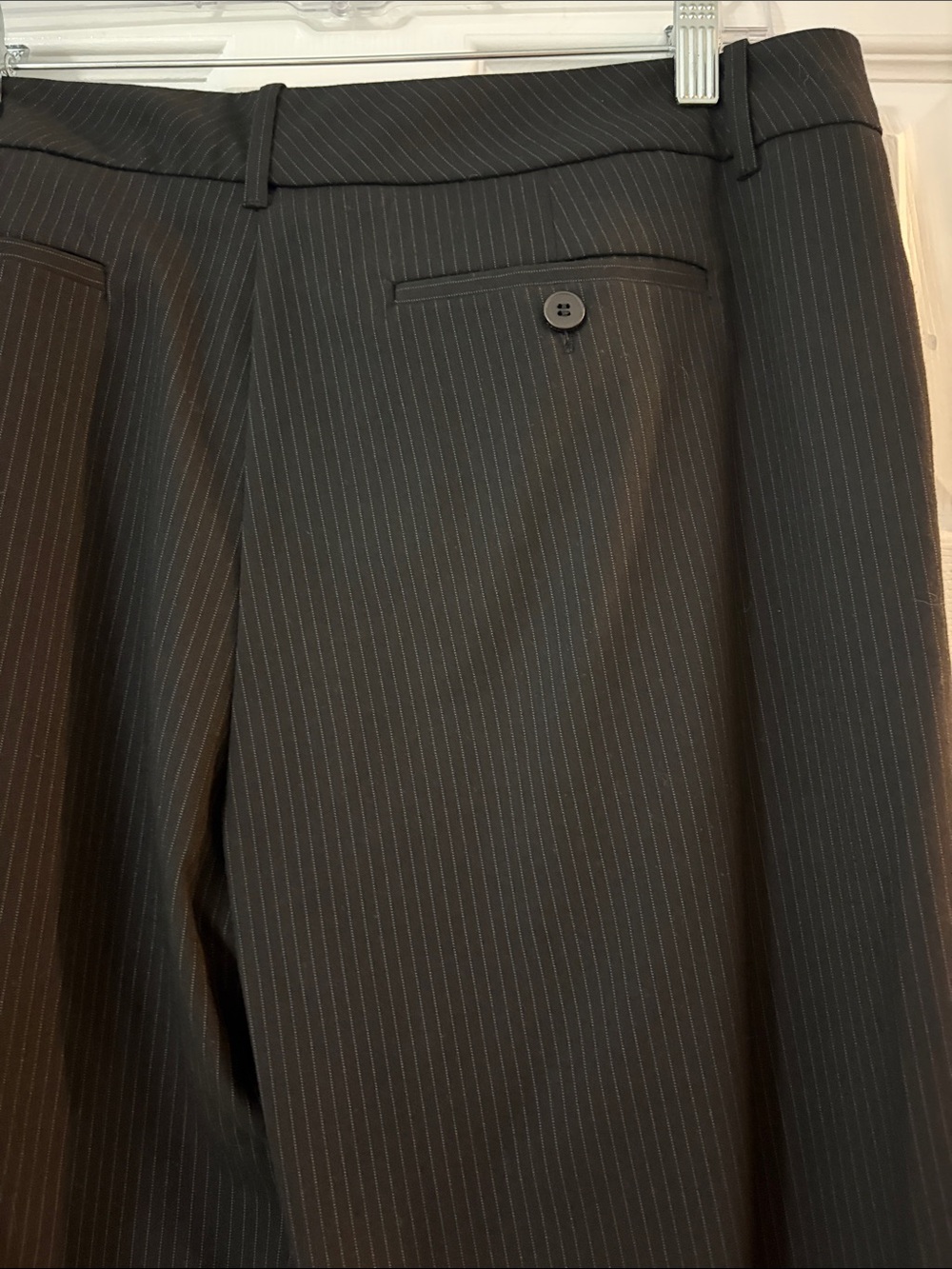 Classic Black with pinstripes Women's Dress Pants - Picture 4 of 4